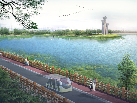 ecological park wetland park psd