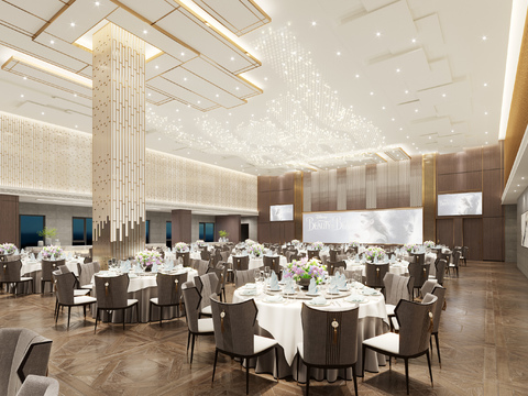 New Chinese Hotel Ballroom