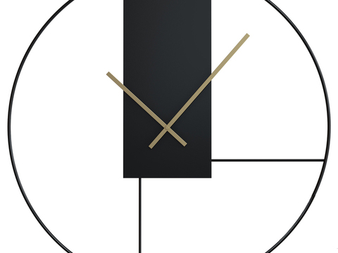 Modern Minimalist Creative Metal Wall Clock Free