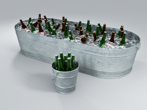 Modern Beer Ice Bucket Combo