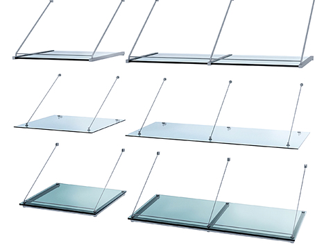 Modern glass canopy