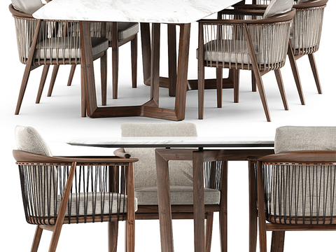 Poltrona Frau Bar Dining Table and Chair