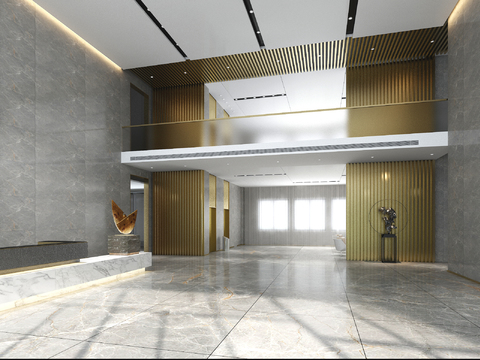 Modern lobby front desk free