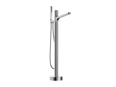 Modern floor-to-ceiling bathtub faucet