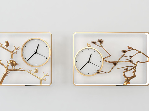 Modern metal clocks