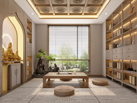 New Chinese Buddhist Temple Zen Room Zen Room