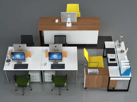 Modern Card Seat Office Desk and Chair