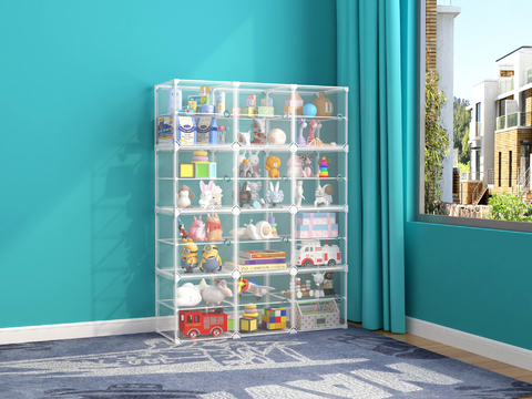 Modern children's toy storage cabinet for free