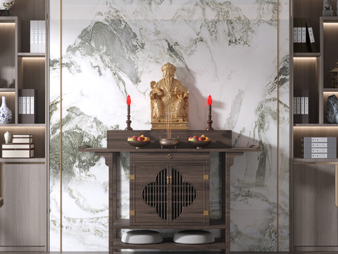 New Chinese-style Buddhist shrine cabinet for worship