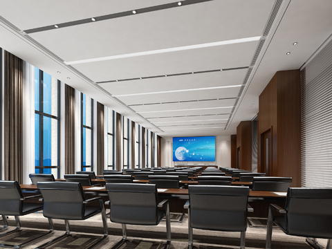 Modern conference room report hall