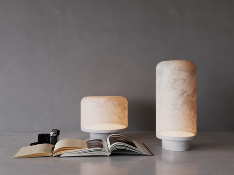 marble table lamp Stone Art Lamp