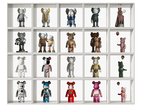 Modern KAWS violent bear Art Toy ornaments