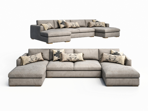 Modern fabric corner sofa free