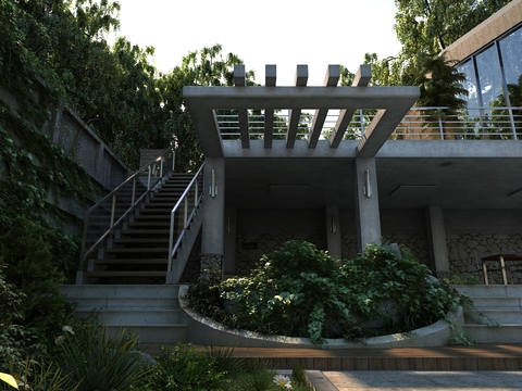 Modern Villa Landscape