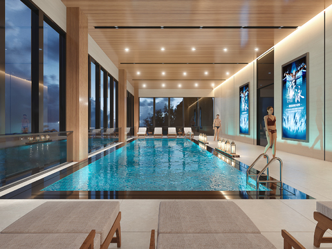 Modern indoor Natatorium