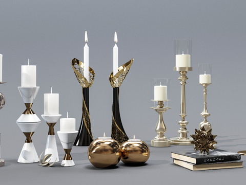 Modern Affordable Luxury Style Candlestick Ornaments