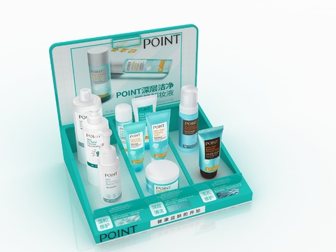 Modern Skincare Display Rack