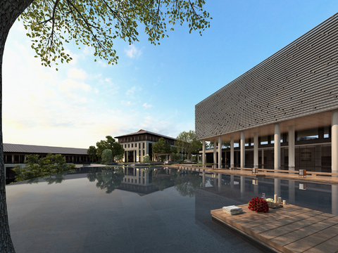 Modern Hotel Pool View