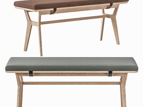 Nordic log bed end stool pedal