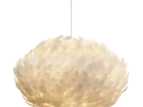 Modern feather decoration chandelier