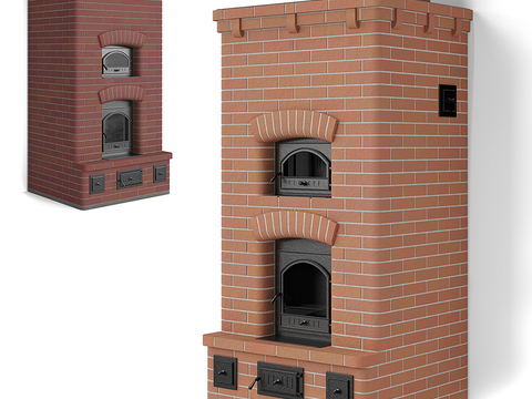 American Fireplace Red Brick Fireplace Oven