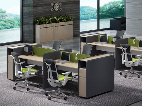 modern office desk and chair