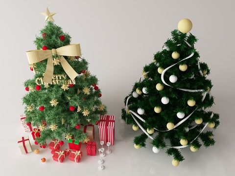 Decorations Christmas tree pine tree beautiful Chen