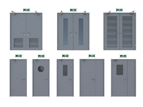 Modern public fire door security door