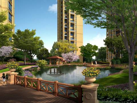 landscape psd of Jane European Style residential area