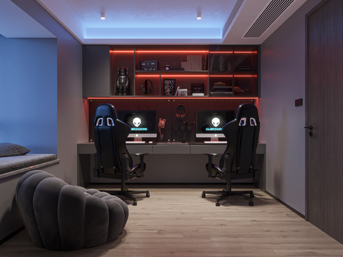 Modern Study E-sports Room