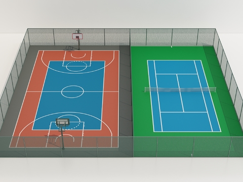 modern basketball court badminton court