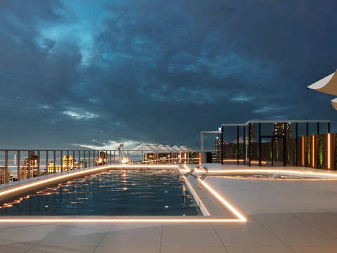 Rooftop pool Villa Natatorium