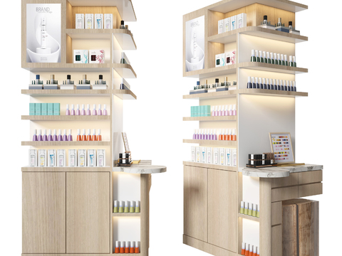 Modern Skin Care Products Display Cabinet