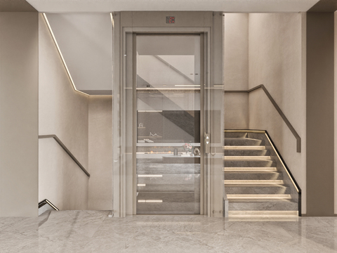 Villa Elevator Staircase