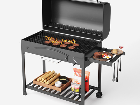 Modern outdoor grill