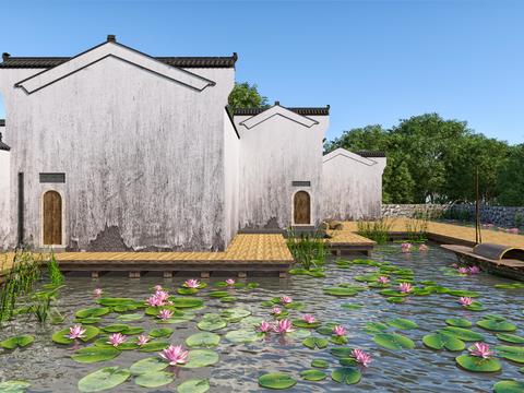 Chinese Homestay Exterior Pond Sick