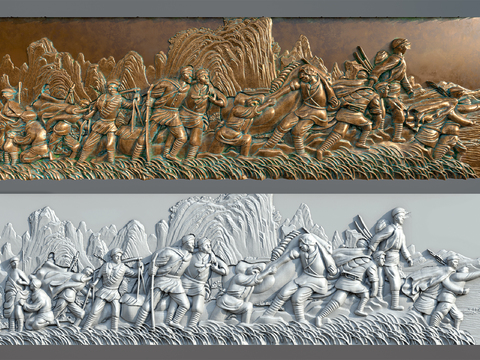 Red Army Metal Relief Gypsum Relief