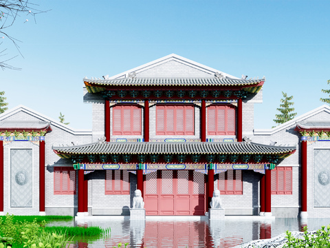 Chinese ancient architectural appearance