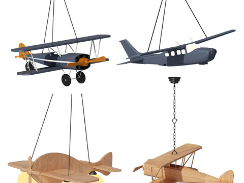 Modern aircraft chandelier for children