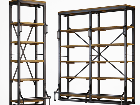 Industrial Wind Decorative Cabinet Storage Rack Display Cabinet