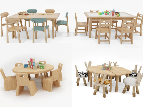 Nordic kids Table&Chair