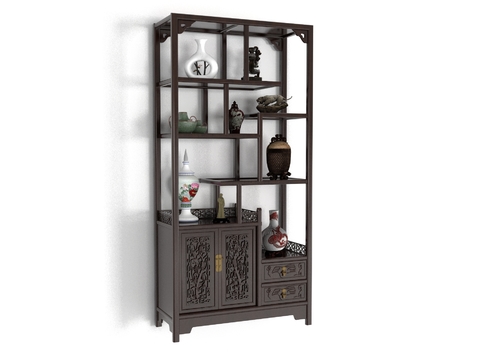 New Chinese solid wood antique rack free