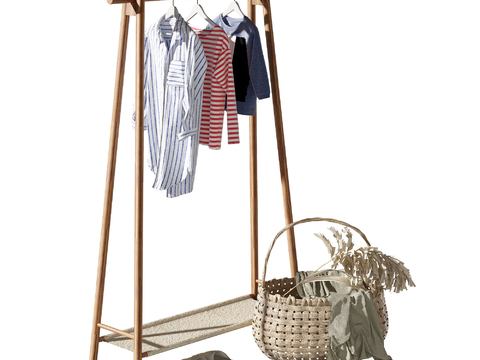 Nordic Solid Wood Clothes Hanger