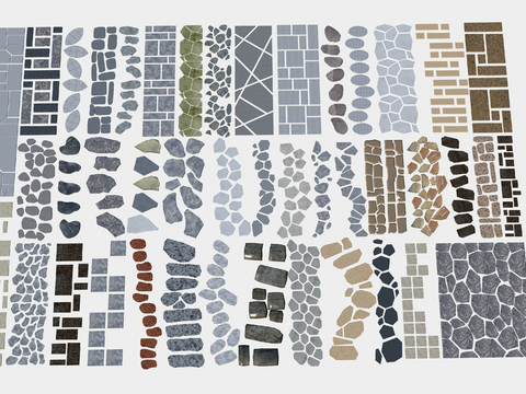 New Chinese Courtyard Tingbu Stone Pavement