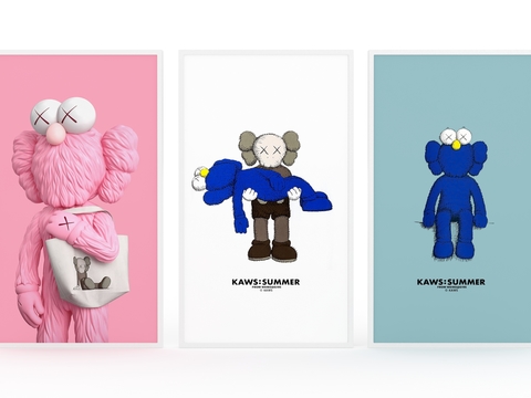 Modern Fashion Kaws Decorative Painting