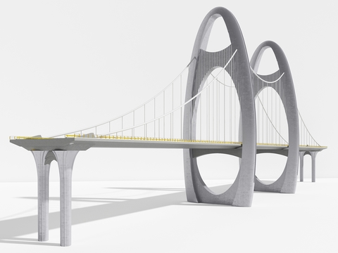 modern bridge suspension bridge viaduct component