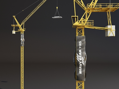 Modern engineering tower crane