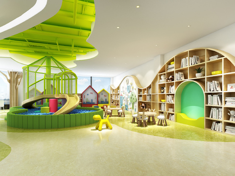 Modern Kindergarten Activity Classroom