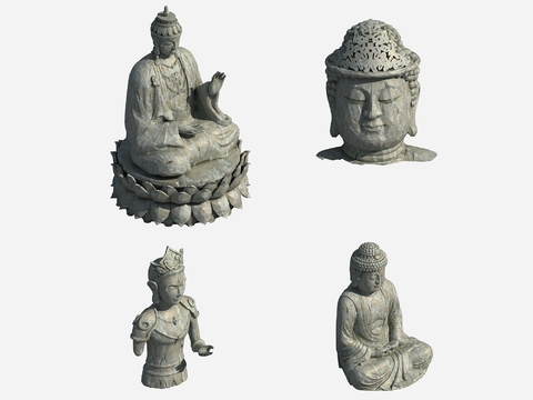 Chinese Buddha Stone Carvings