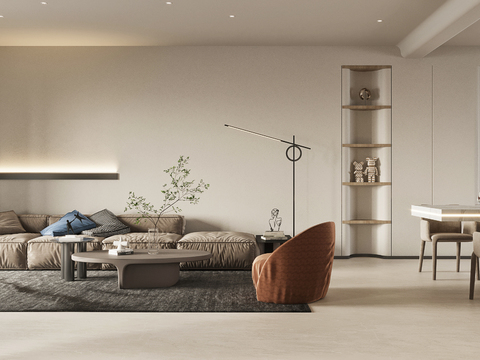 The living room and dining room are free.